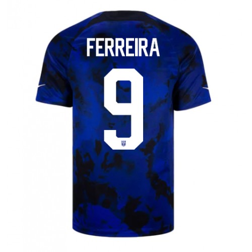 Pánský Fotbalový dres Spojené státy Jesus Ferreira #9 MS 2022 Venkovní Krátký Rukáv